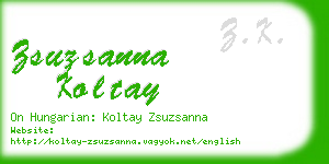 zsuzsanna koltay business card